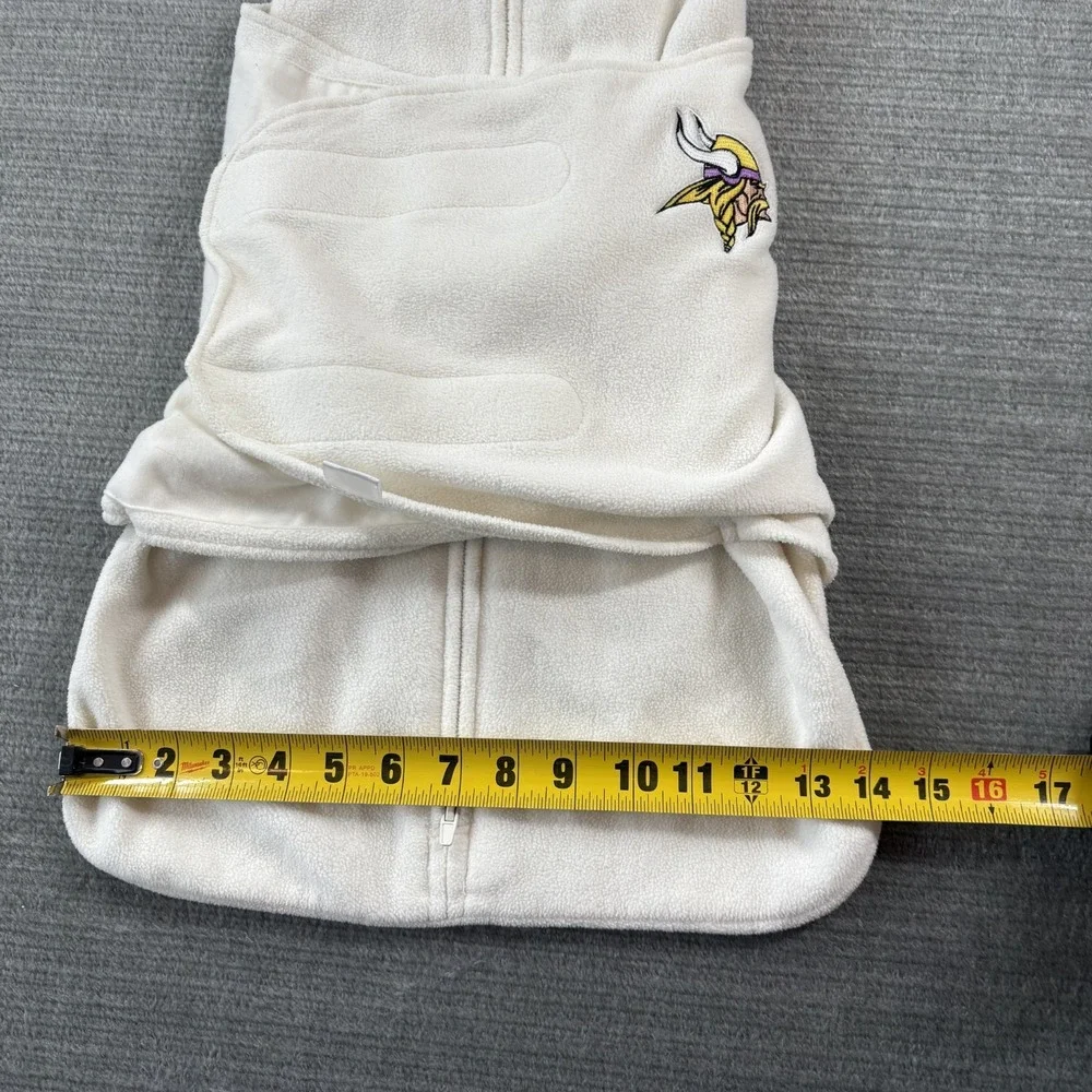 Halo Sleepsack Swaddle Cozy Fleece Newborn NFL MN Vikings Embroidered Logo
